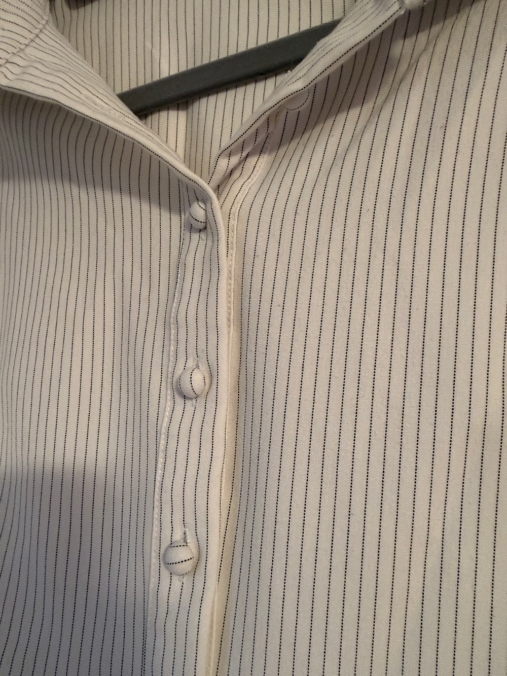 Princess Polly Cream Ribbed Button-Down Collared Top - Picture 4 of 6